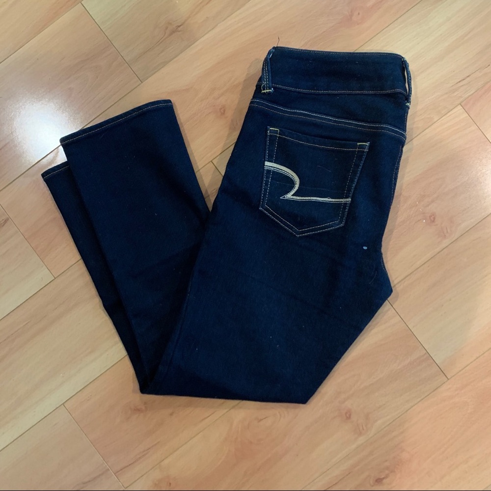 American Eagle Dark Wash Crop Jeans